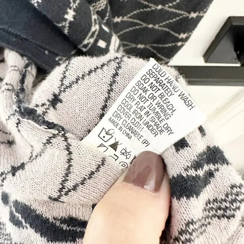 Something Else Black Cream Rope Print Open Front … - image 6